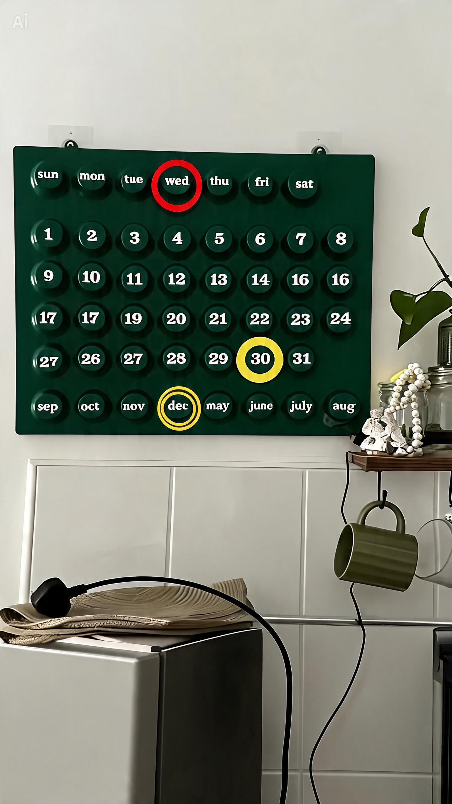 Ring-A-Date Calendar