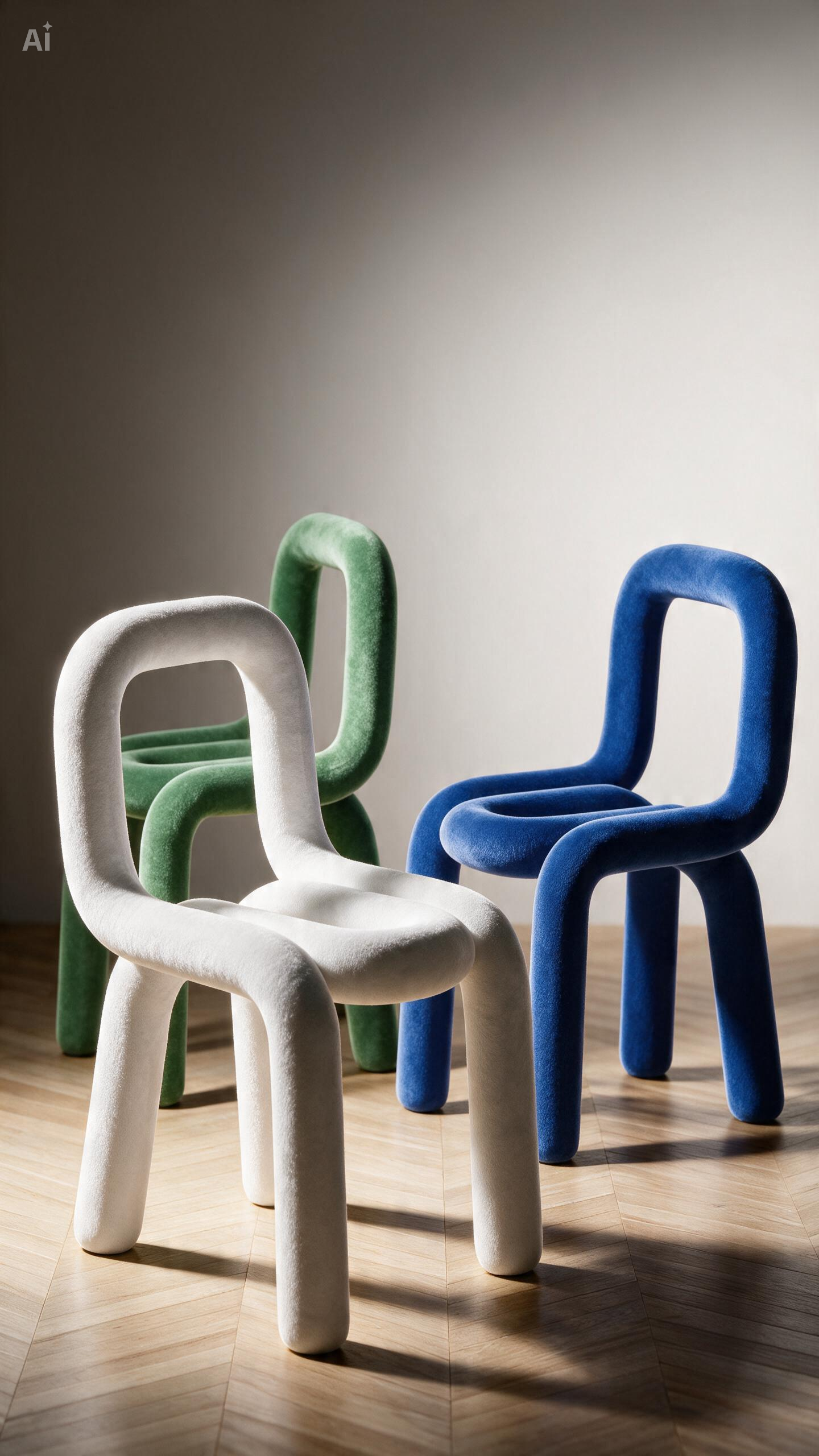 Modern Fabric Accent Chair with Durable Metal Frame