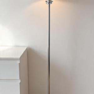 Modern LED Floor Lamp with Glass Shade and Iron Metal Body
