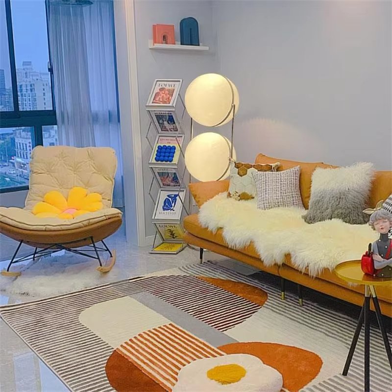 Modern LED Floor Lamp with Iron Body and Acrylic Shade - Image 2