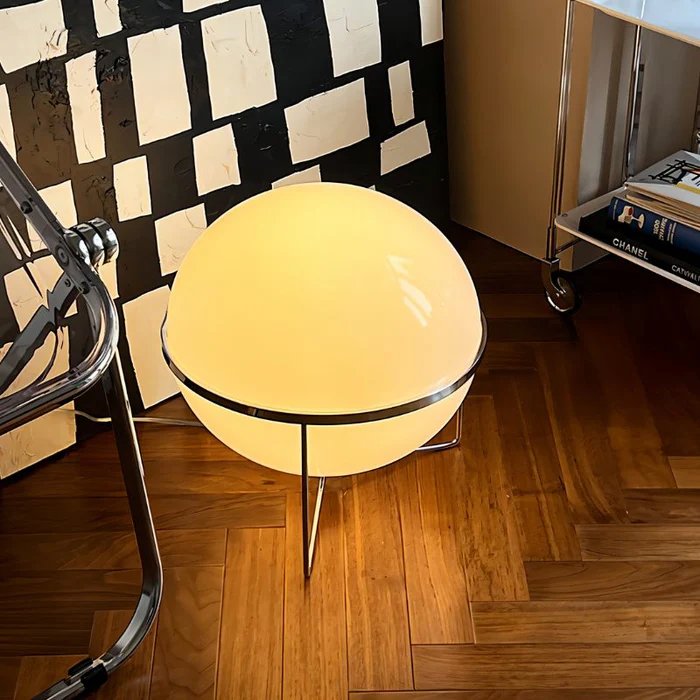 Modern LED Floor Lamp with Iron Body and Acrylic Shade - Image 6