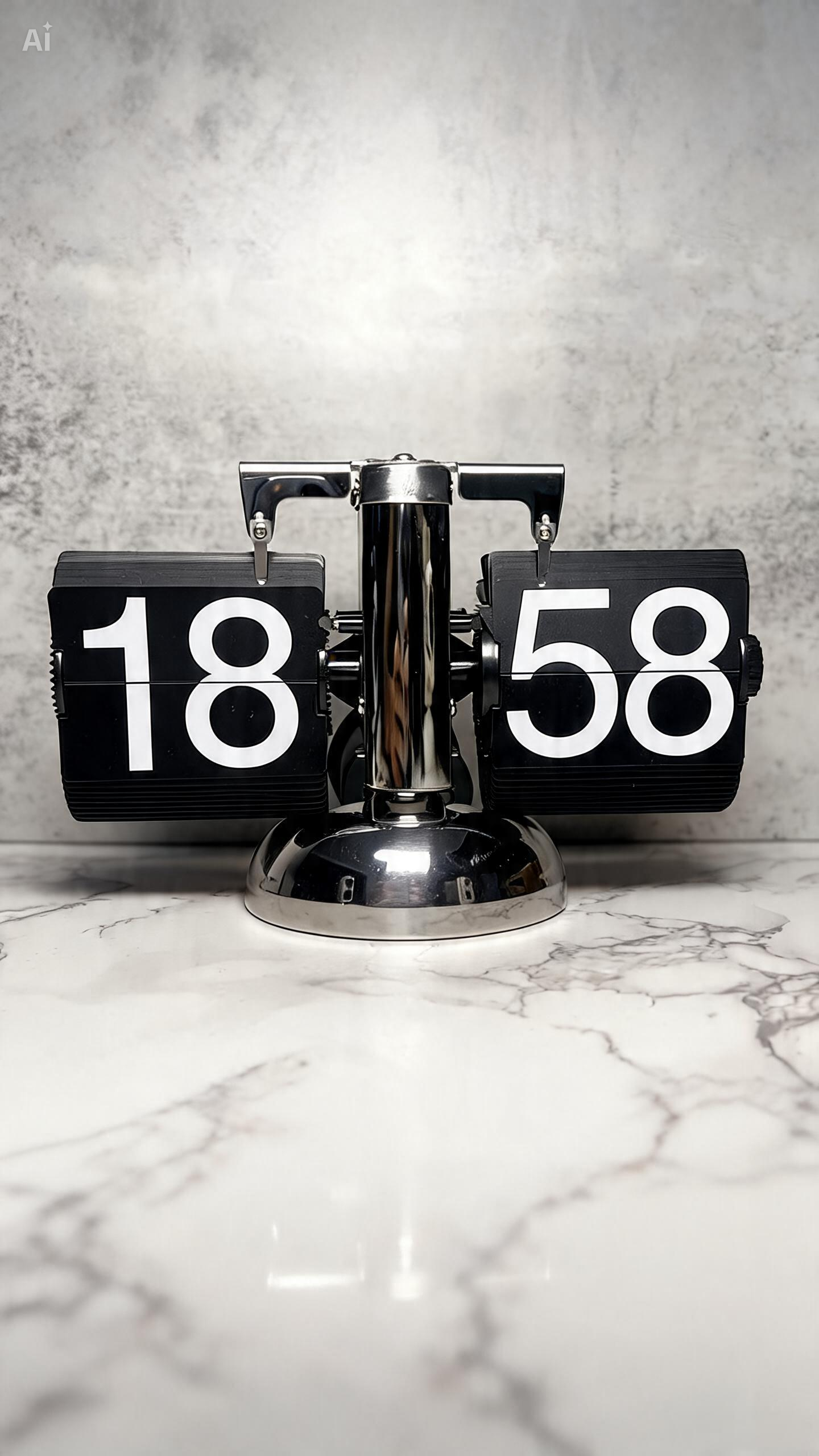 Modern Digital Flip Desk Clock with Automatic Page Turning